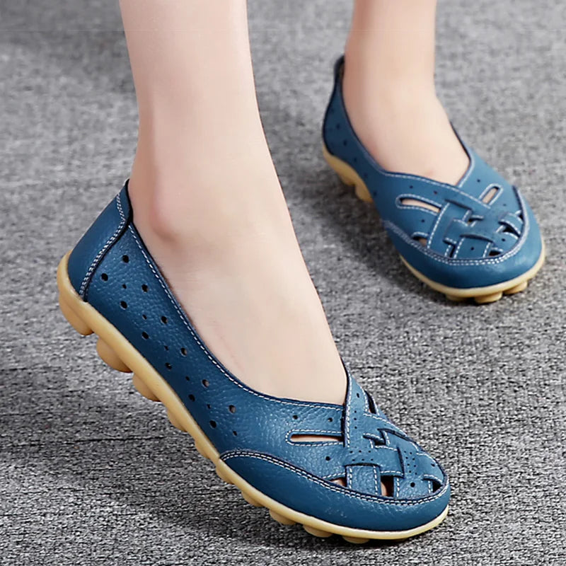 Women's Slip-On Soft Leather Loafers