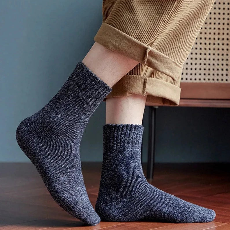 Men’s 5 Pairs Winter Warm Thick Wool Socks