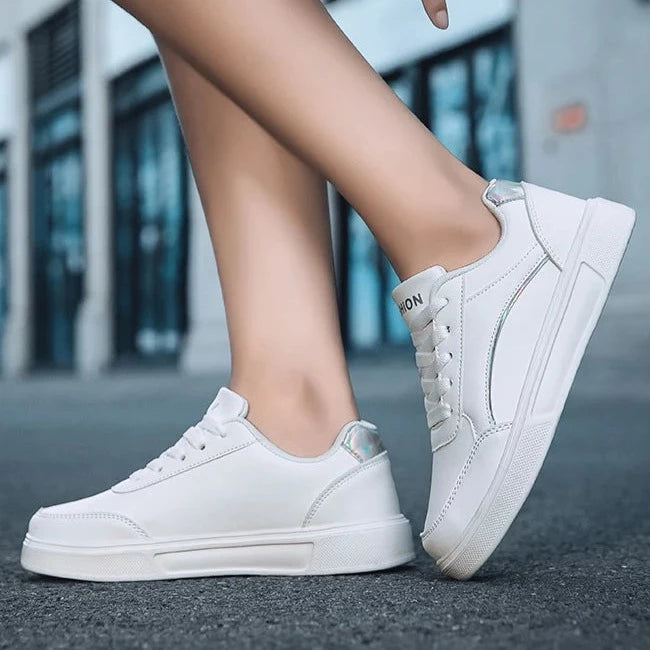 Women's Trendy White Sneakers