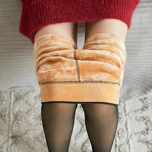 Women's Fleece Lined Tights Warm Leggings Pantyhose