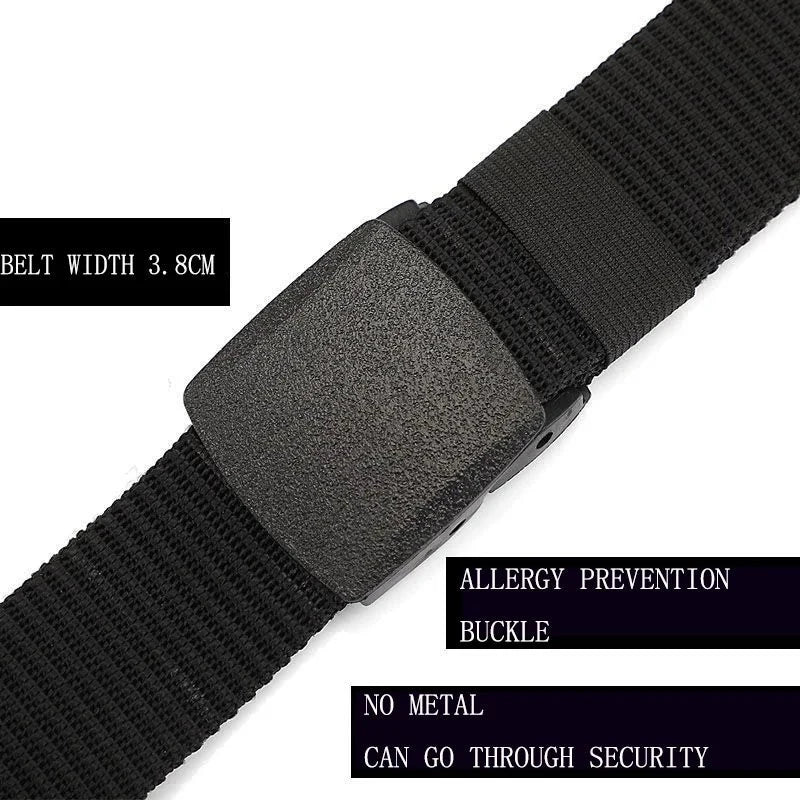 Men's High-Quality Tactical Military Nylon Webbing Belts