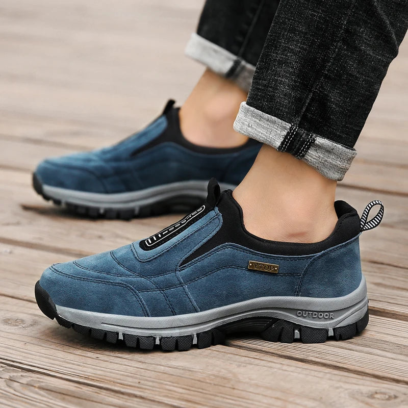 Men's Breathable Suede Leather Anti-skid Shoes