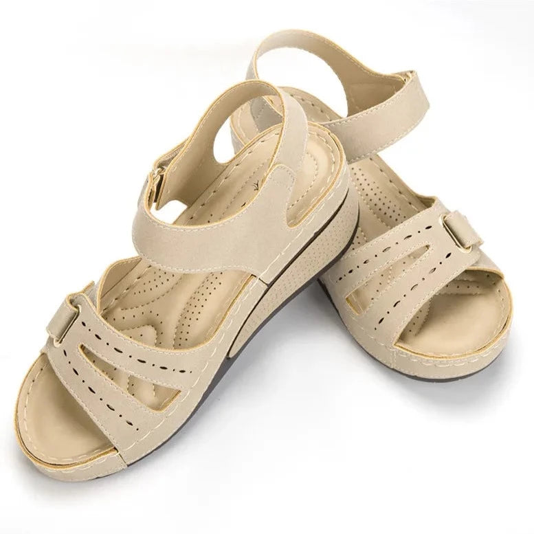 Women's Sandals with Arch Support and Back Strap