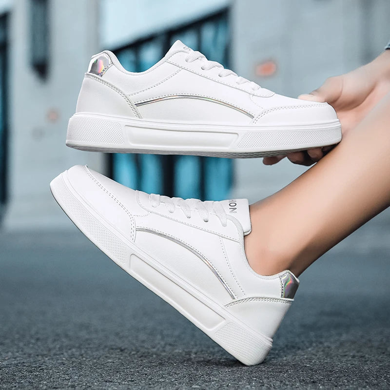 Women's Trendy White Sneakers