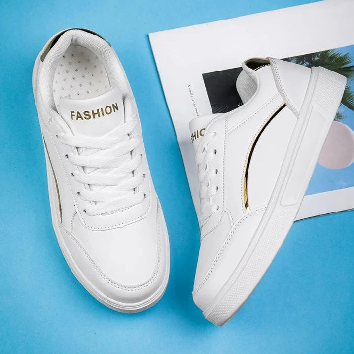 Women's Trendy White Sneakers