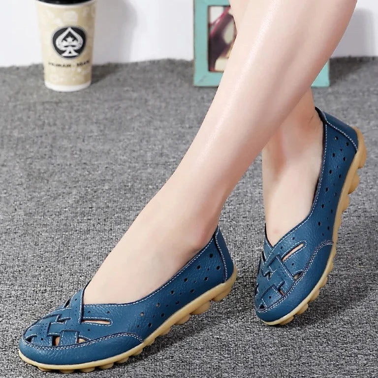 Women's Slip-On Soft Leather Loafers