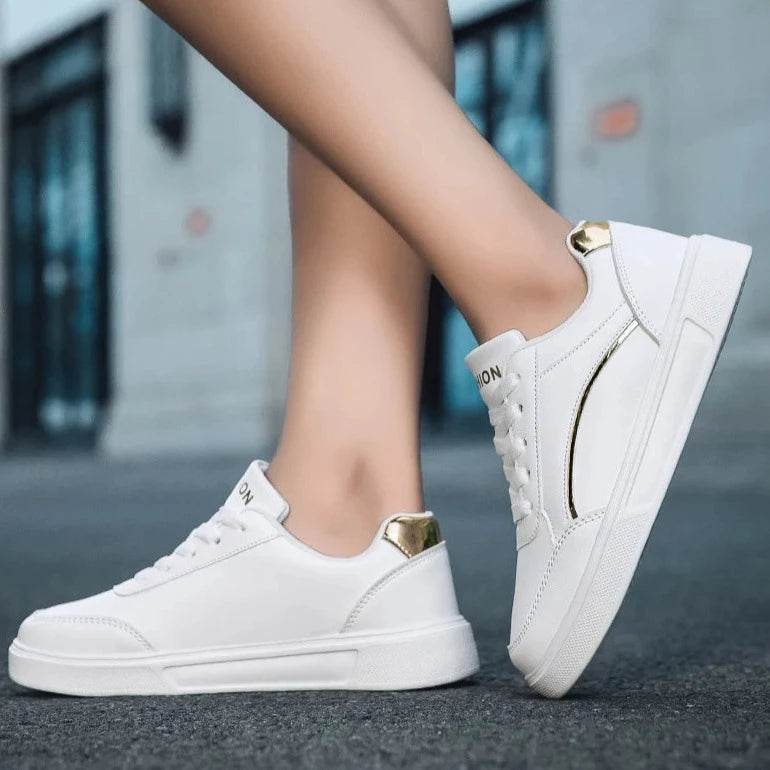 Women's Trendy White Sneakers