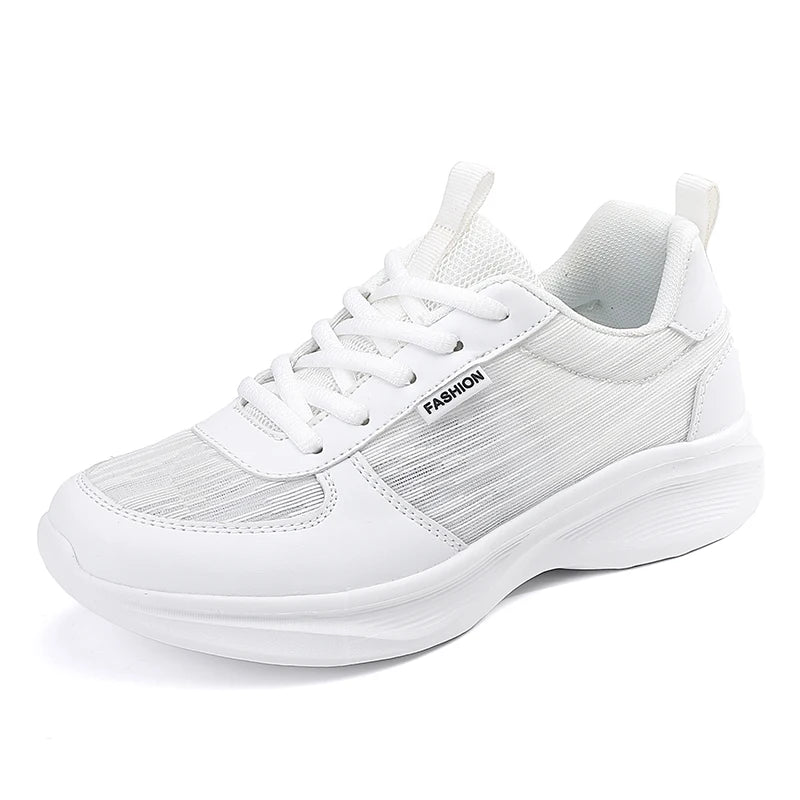 Women's Lace Up Fashion Tennis Sneakers
