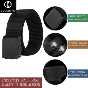 Men's High-Quality Tactical Military Nylon Webbing Belts