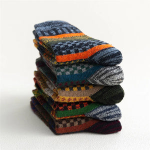 Men’s 5 Pairs Winter Warm Sheep Wool Thick Socks