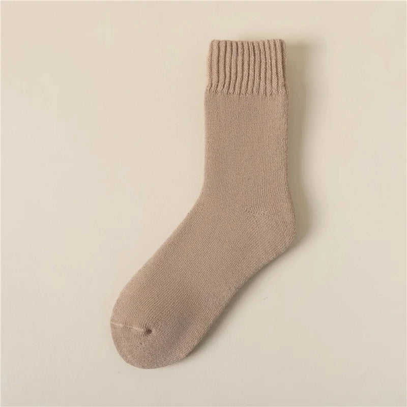 3 Pairs Women Soft Thick Plush Wool Socks