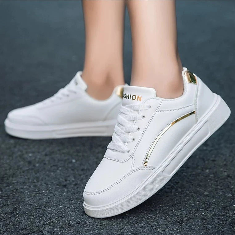 Women's Trendy White Sneakers