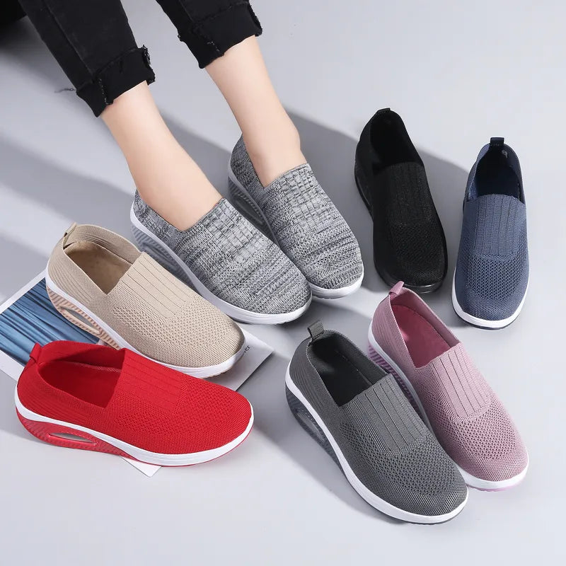 Women&#39;s Fashion Breathable Anti Slip Walking Shoes