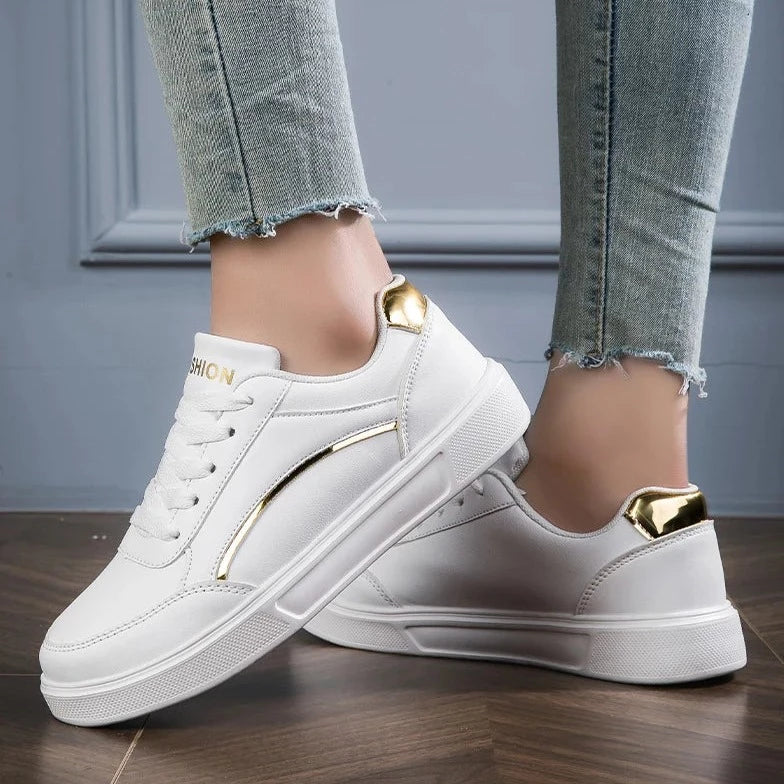 Women's Trendy White Sneakers