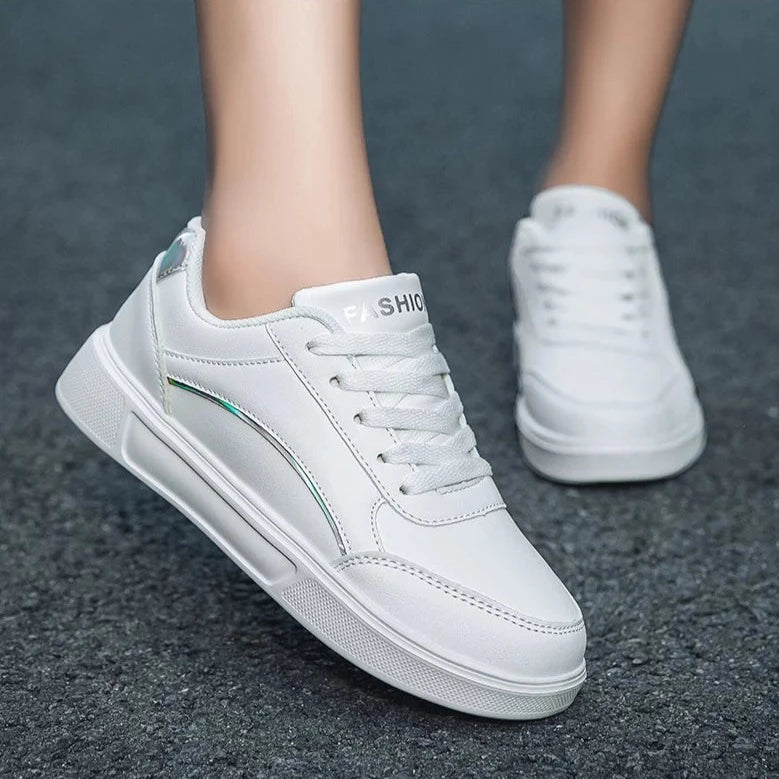 Women's Trendy White Sneakers