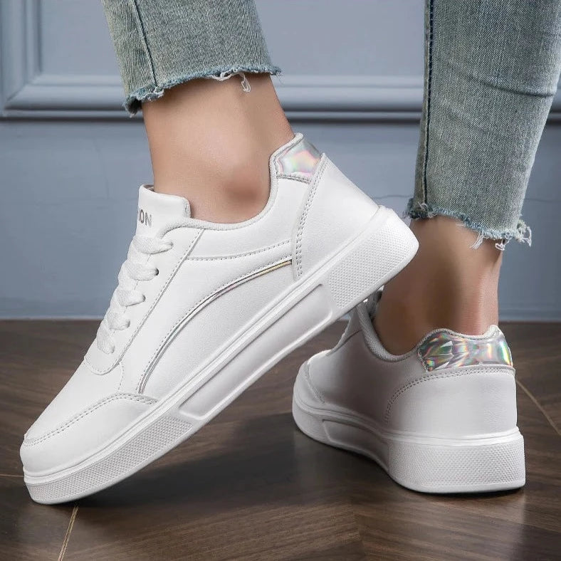 Women's Trendy White Sneakers