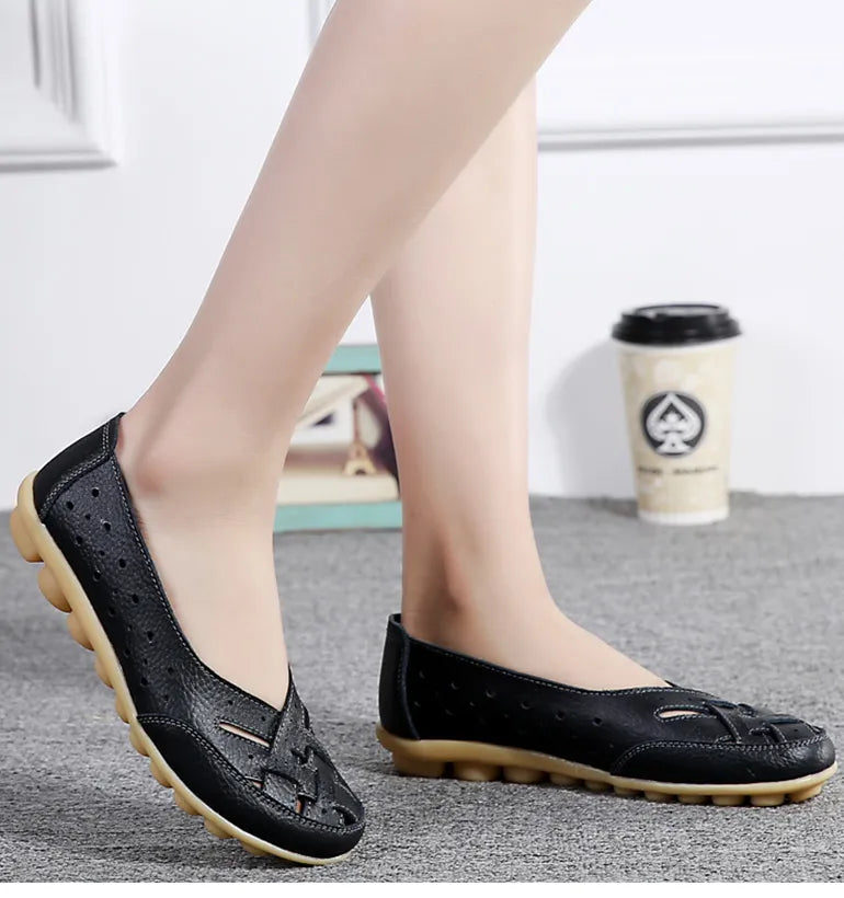 Women's Slip-On Soft Leather Loafers