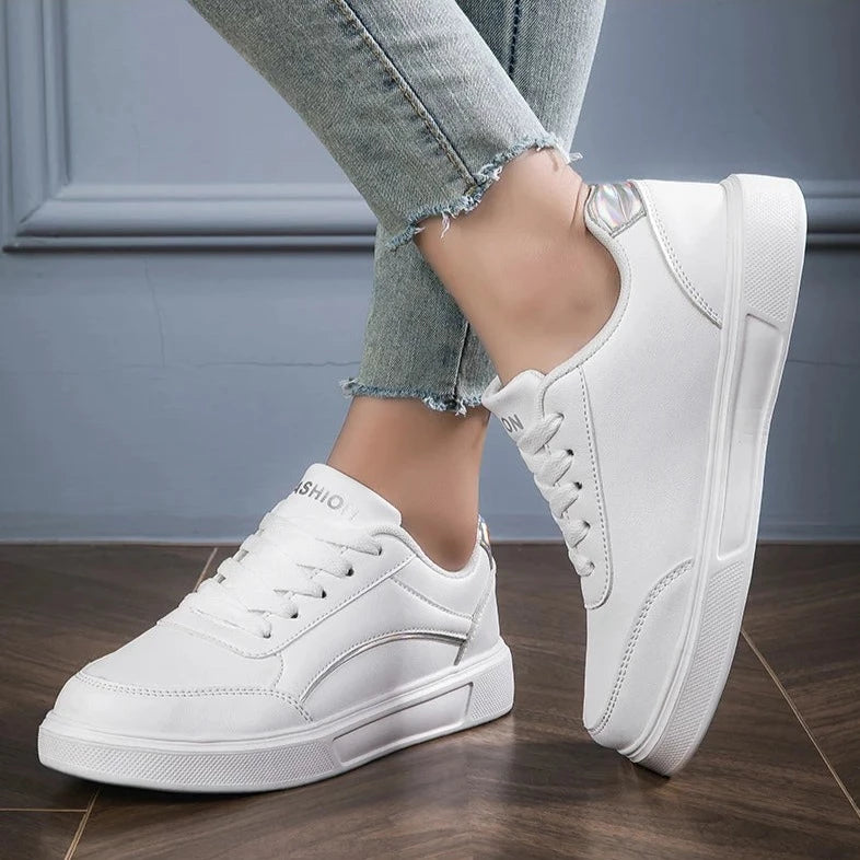 Women's Trendy White Sneakers