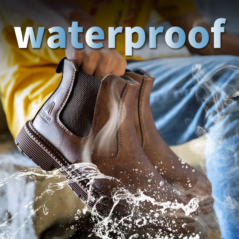 Stylish Men's Steel Toe Waterproof Safety Work Boots