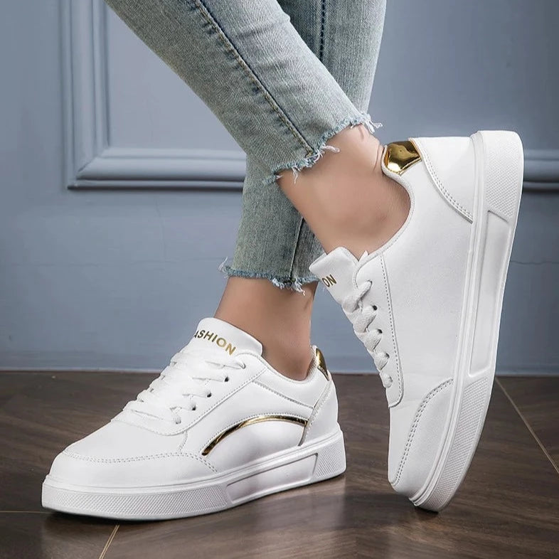 Women's Trendy White Sneakers