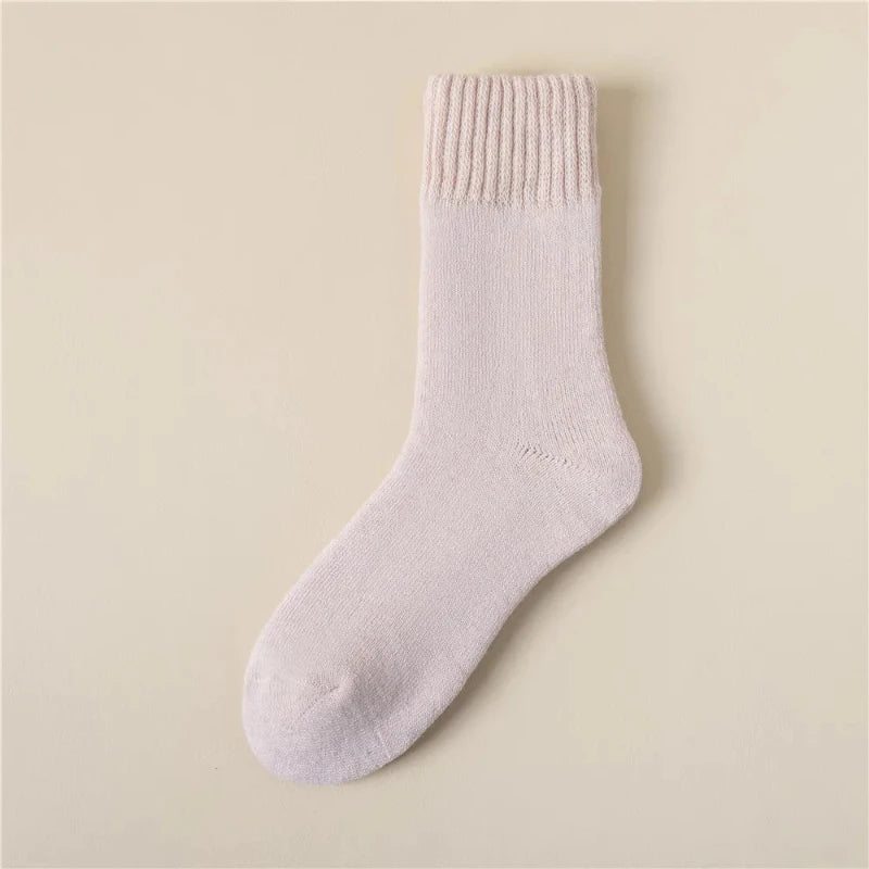 3 Pairs Women Soft Thick Plush Wool Socks