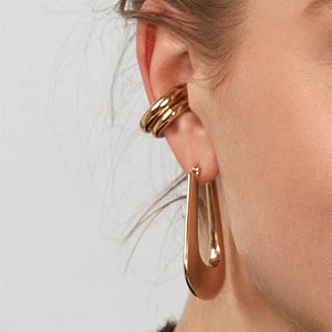 Women's Ear Cuff Round Circle Minimalist Earrings