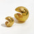 Women's Single Piece Solid Gold Color Earrings