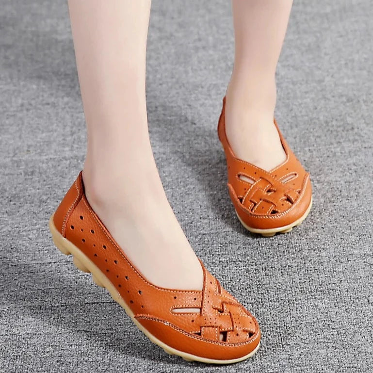 Women's Slip-On Soft Leather Loafers