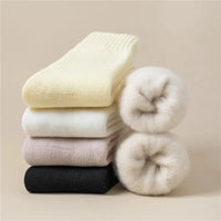 3 Pairs Women Soft Thick Plush Wool Socks