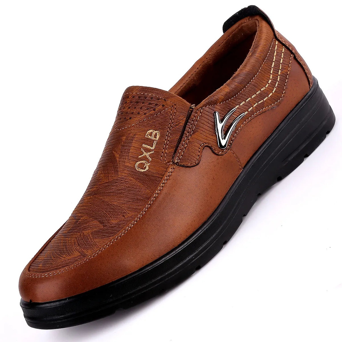 Men&#39;s Casual Fashion Leather Flat Comfortable Shoes