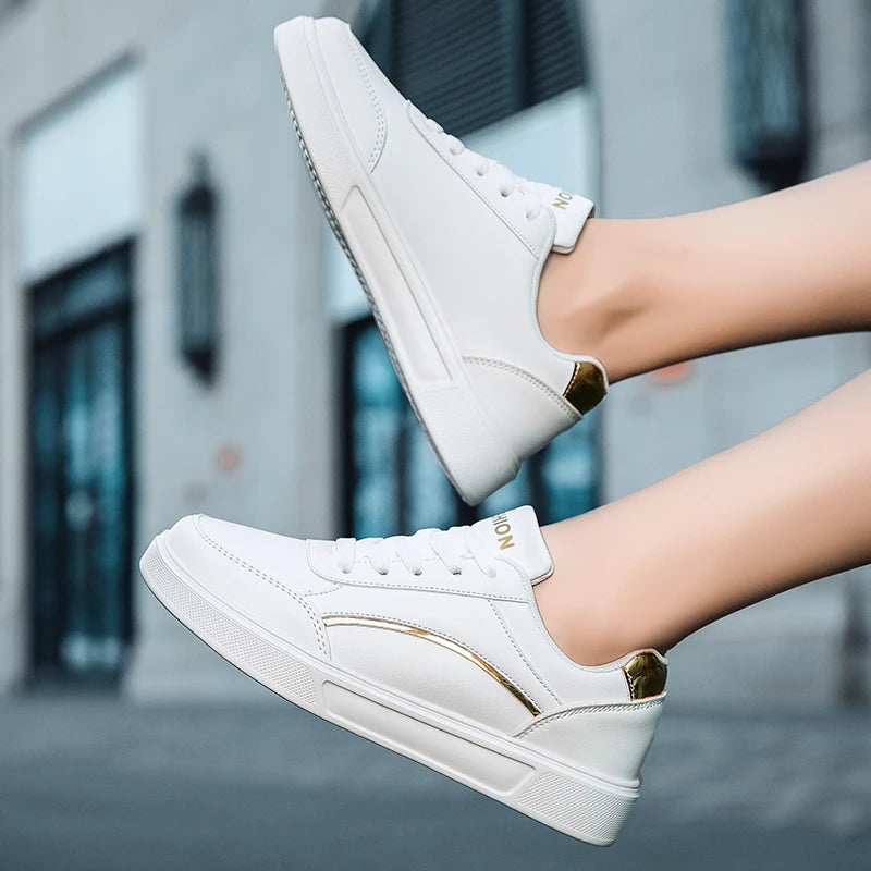 Women's Trendy White Sneakers