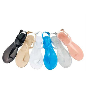 Women's Candy Color Flat Slippers with Backs