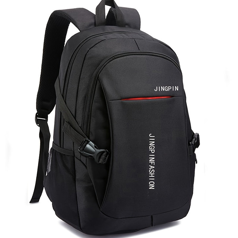 Stylish Men's Nylon Backpack - Large Capacity, Casual Daypack for School & Travel with Laptop Compartment