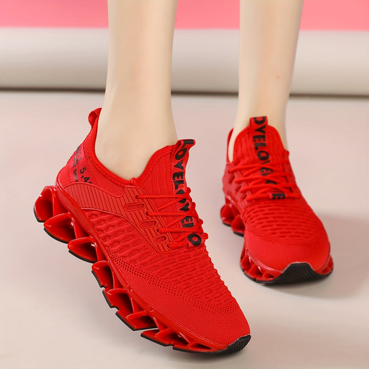 Womens Running Shoes Blade Tennis Walking Fashion Sneakers Breathable Non Slip Gym Sports Work Trainers