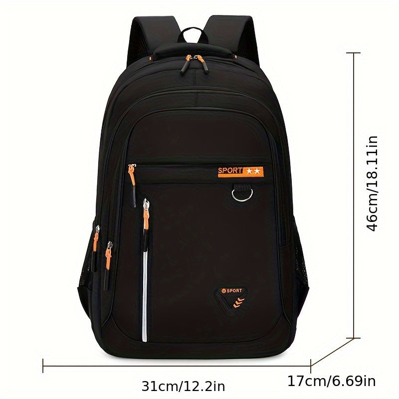 Men's Large Capacity Travel Backpack, Waterproof Laptop Backpack, Middle School, High School, And College Student Backpack