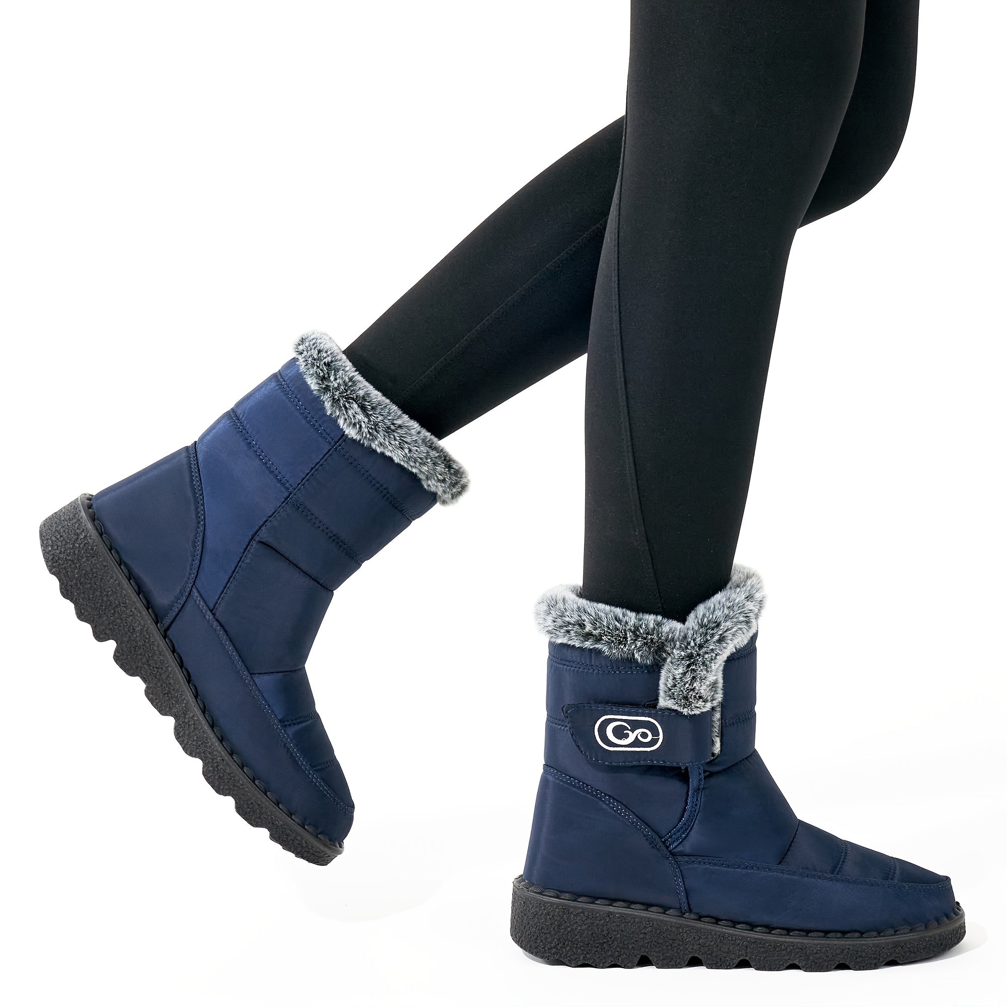 Women's Lightweight Thermal Snow Boots with Faux Fur Lining