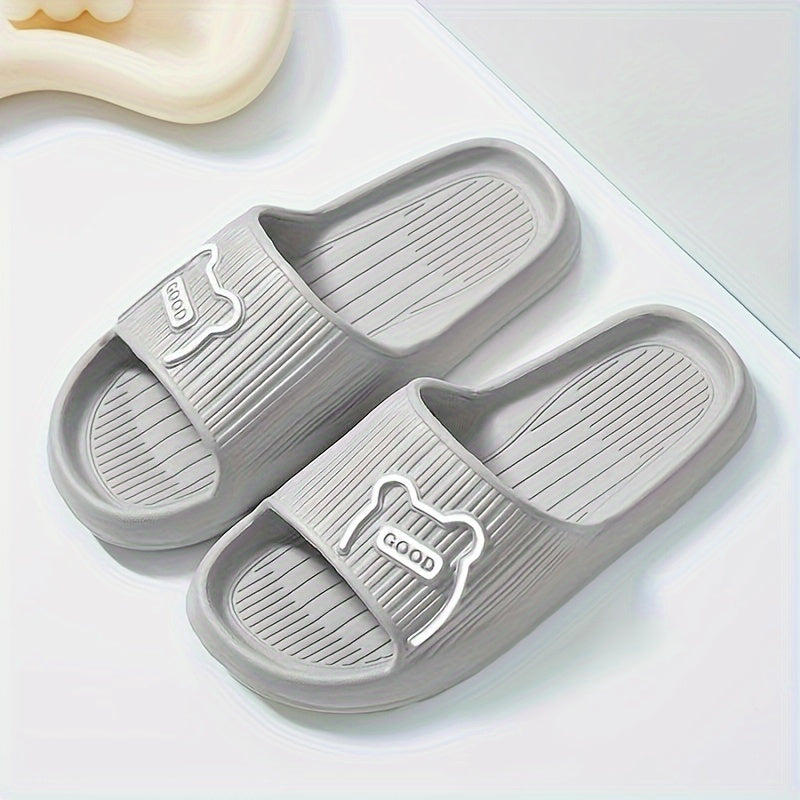 1 Pair Of Letter & Cartoon Pattern EVA Slides