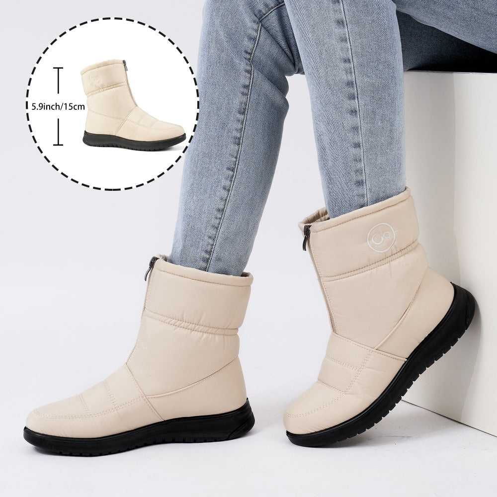 Women's Waterproof Winter Boots With Zipper