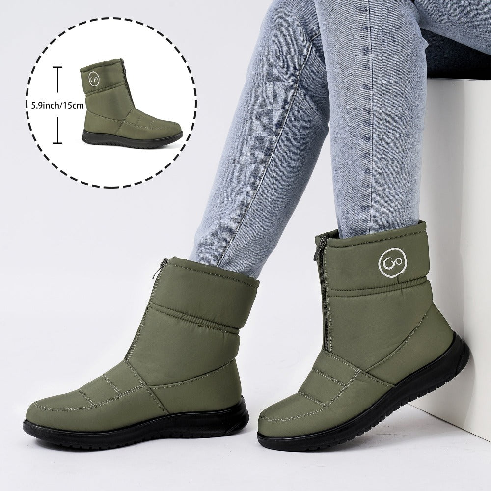 Women's Waterproof Winter Boots With Zipper