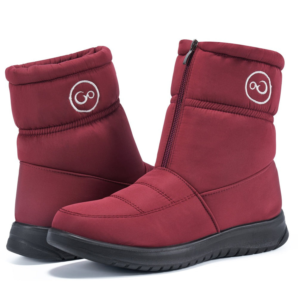 Women's Waterproof Winter Boots With Zipper