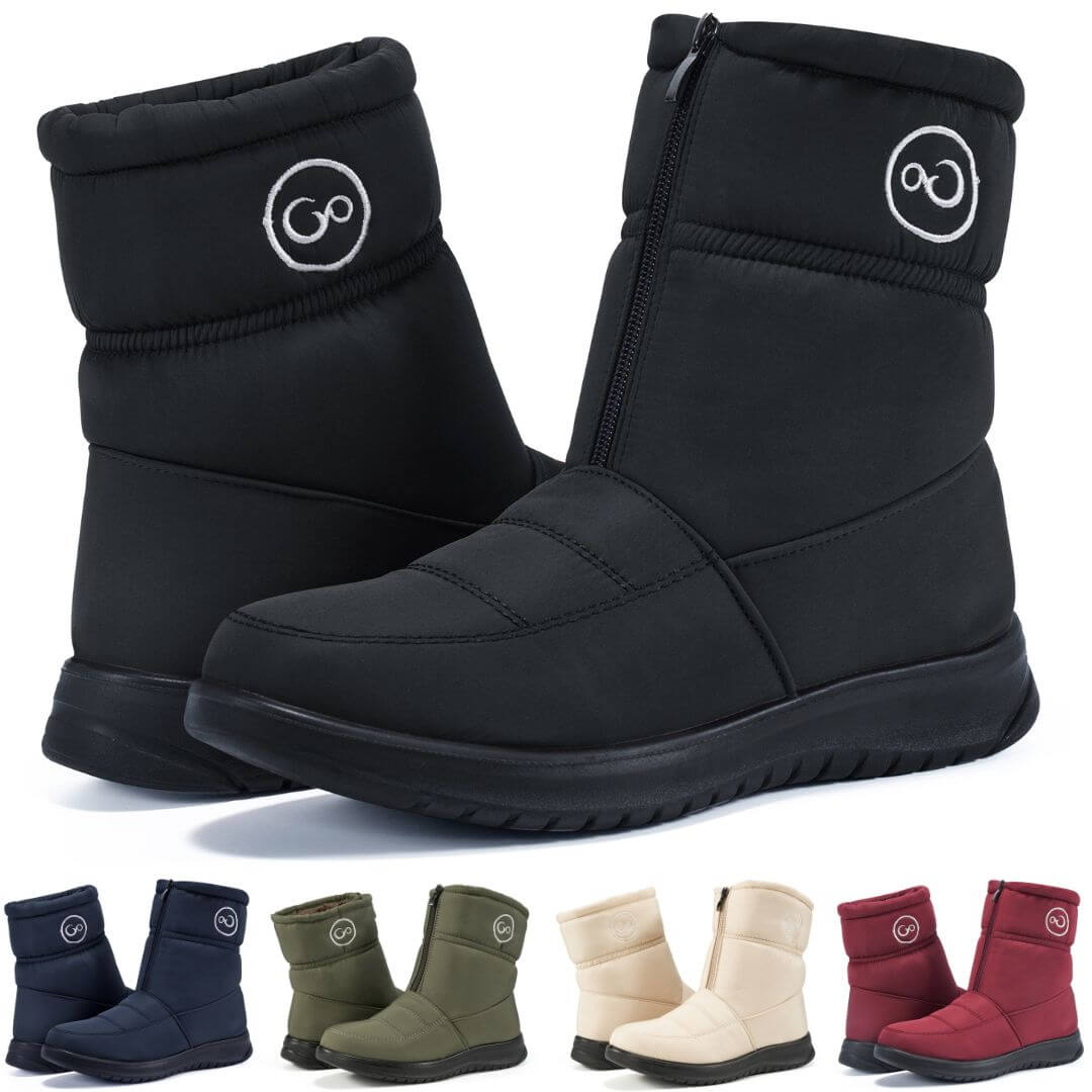 Women's Waterproof Winter Boots With Zipper