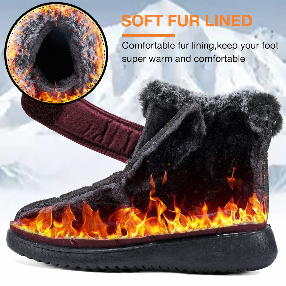 FULLINO Women s Winter Waterproof Snow Boots